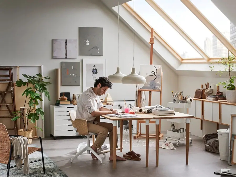 Столешница - IKEA ANFALLARE/АНФАЛЛАРЕ ИКЕА, 140х65х3 см, светло-коричневый