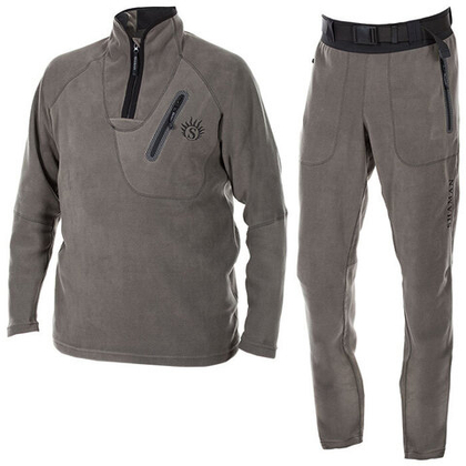 Зимний мужской термокостюм с ремнём ХСН Winter Shaman (Polar fleece) Серый