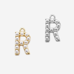 Подвеска с жемчугом в форме буквы "R", 14*7,7мм