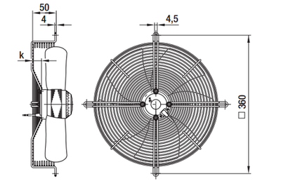 Вентилятор осевой S4E300-AS72-31