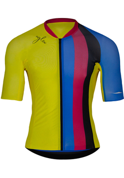 ВЕЛОДЖЕРСИ МУЖСКОЕ AERO JERSEY | YELLOW BLUE
