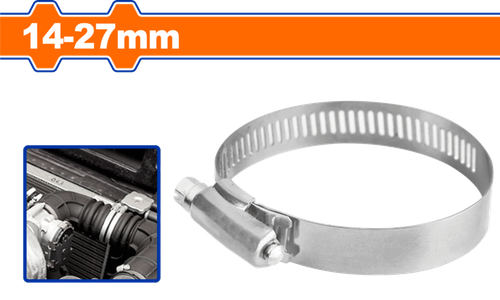 Червячный хомут 14х27 мм 20 шт (100/1000) WADFOW WHU2901