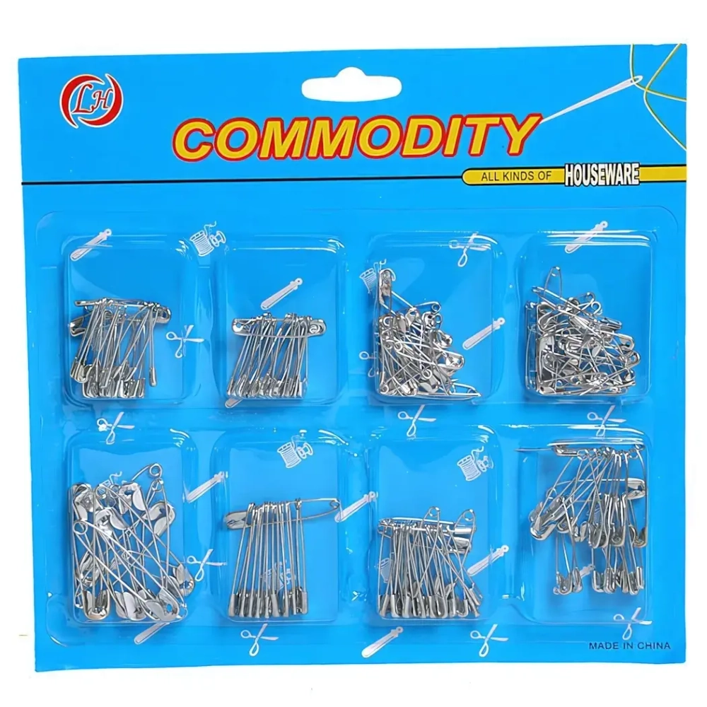 Булавки английские 160шт. «Favorite Hous «, цвет серебро