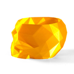 Череп-Ваза для конфет/карандашей, полигональная, 3D печать, золотая