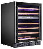 Винный шкаф Temptech Premium WPX60DCB двухзонный черный