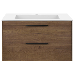 База под раковину Chiara 2D 800 подвесная, 2 выкатных ящика soft-close, T.Oak