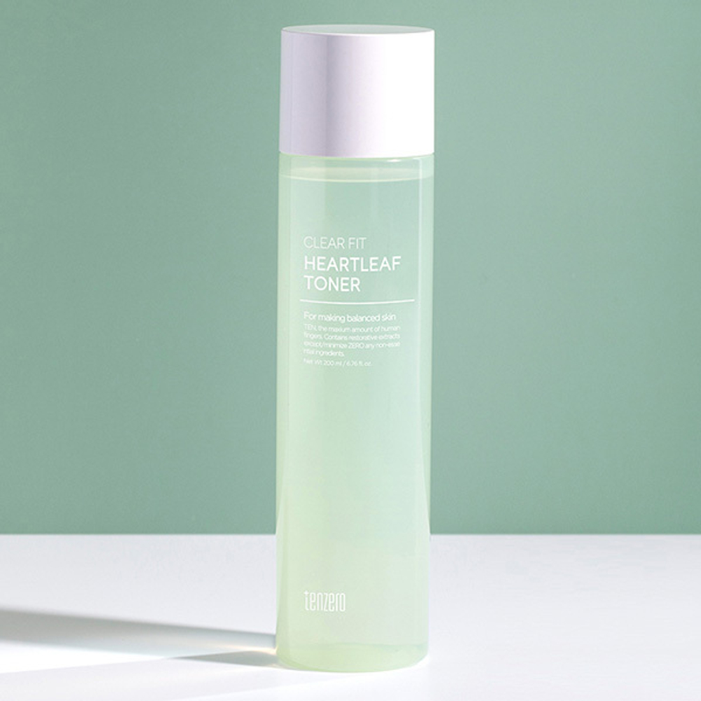 Балансирующий тонер с экстрактом Хауттюйнии Tenzero Clear Fit Heartleaf Toner 200мл