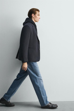 ZARA ДЖИНСЫ STRAIGHT FIT LIMITED EDITION, ВЫЦВЕТШИЙ СИНИЙ