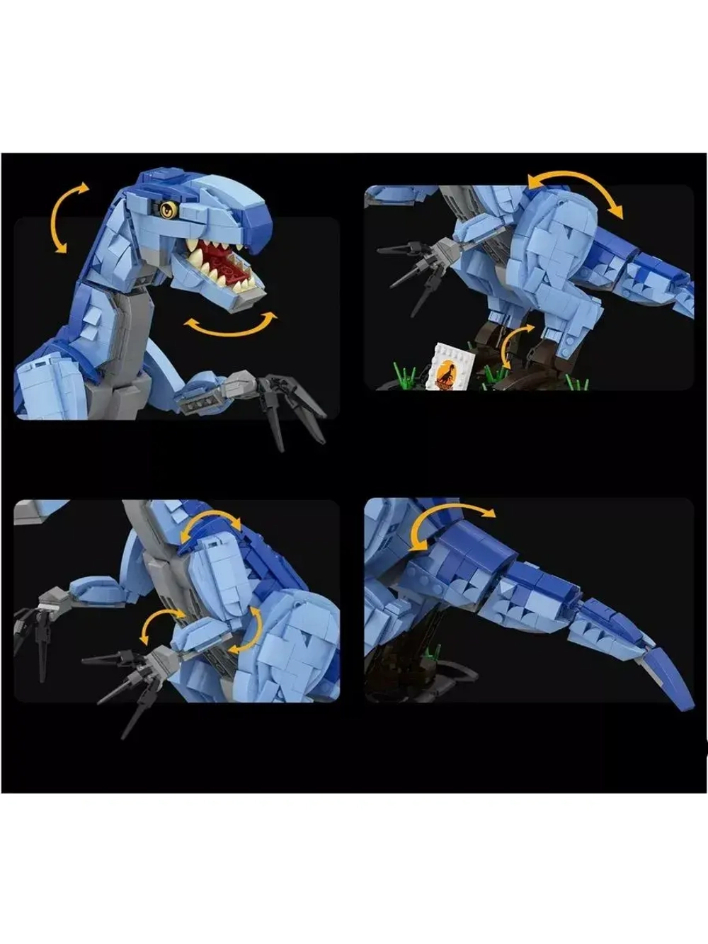 Конструктор Теризинозавр Ящер-косарь 996 деталей