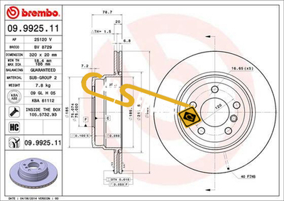 BREMBO - 09992511
