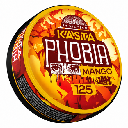 Снюс KASTA PHOBIA MANGO JAM (125 МГ) - МАНГОВЫЙ ДЖЕМ