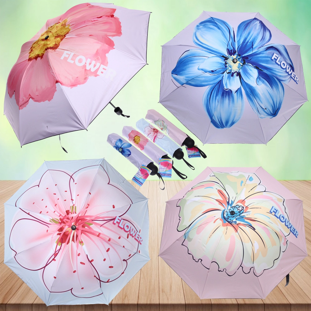 Зонт механический ветроустойчивый, матовая ручка «BESTzontik - lira», микс 4 дизайна, длина 25см, d-110см