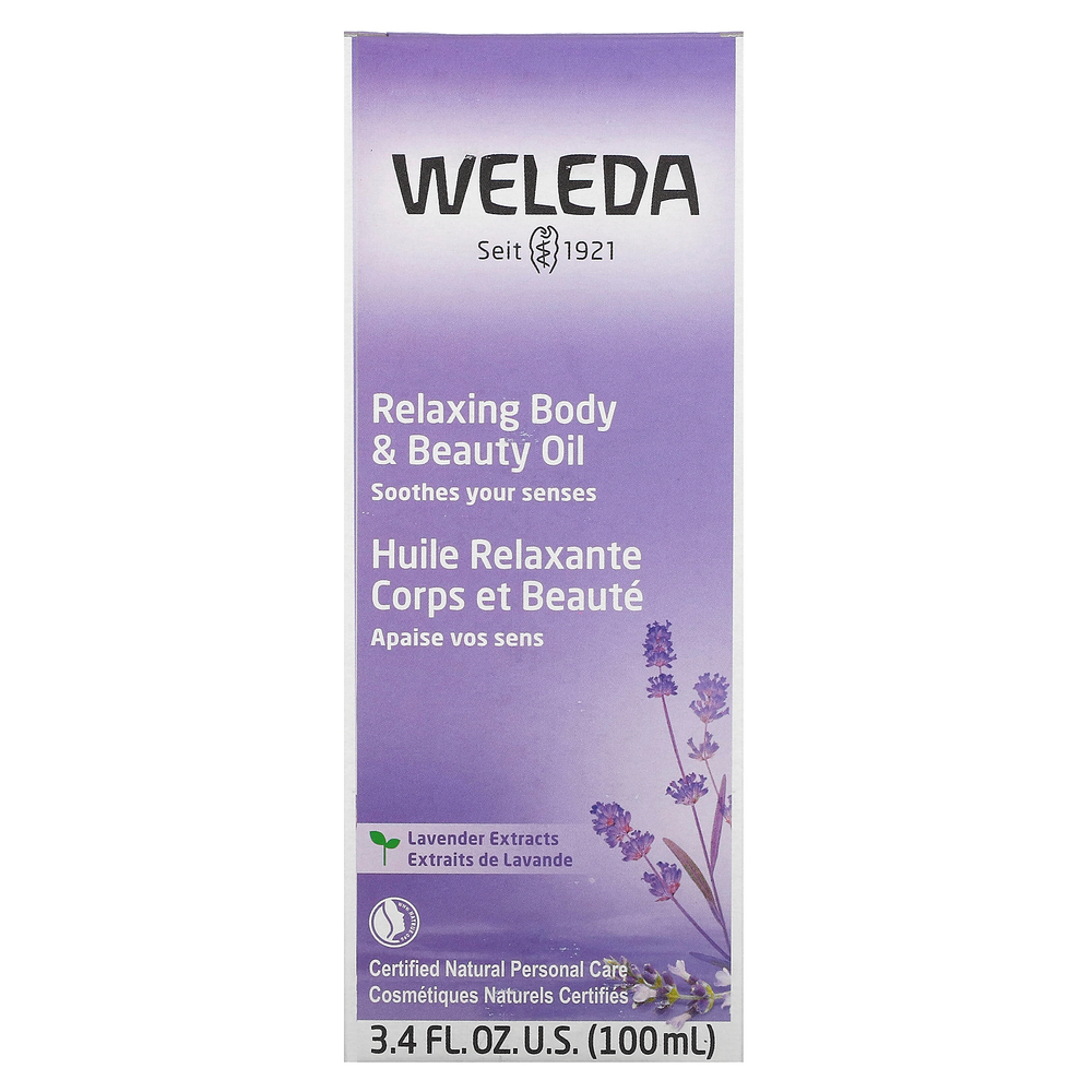 Weleda, Расслабляющее масло для тела и красоты, Экстракты лаванды, 3.4 ж. унц.(100 мл)