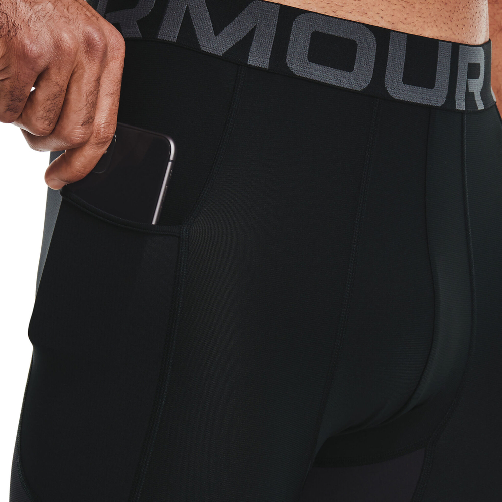 Мужские теннисные штаны Under Armour Heatgear Tight Men - Black, White