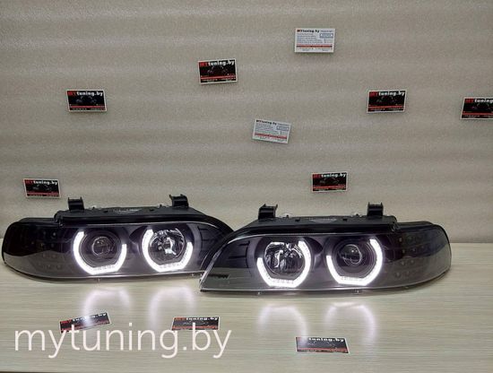 Передние фары Bmw 5 E39 daylight black