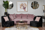 Стол журнальный Garda Decor Garda Decor стекло черн., золото d90*45 см