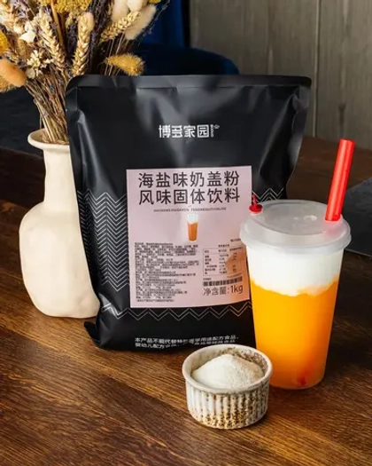 Сухая смесь для приготовления крема-топпинга со вкусом соли, 1 кг