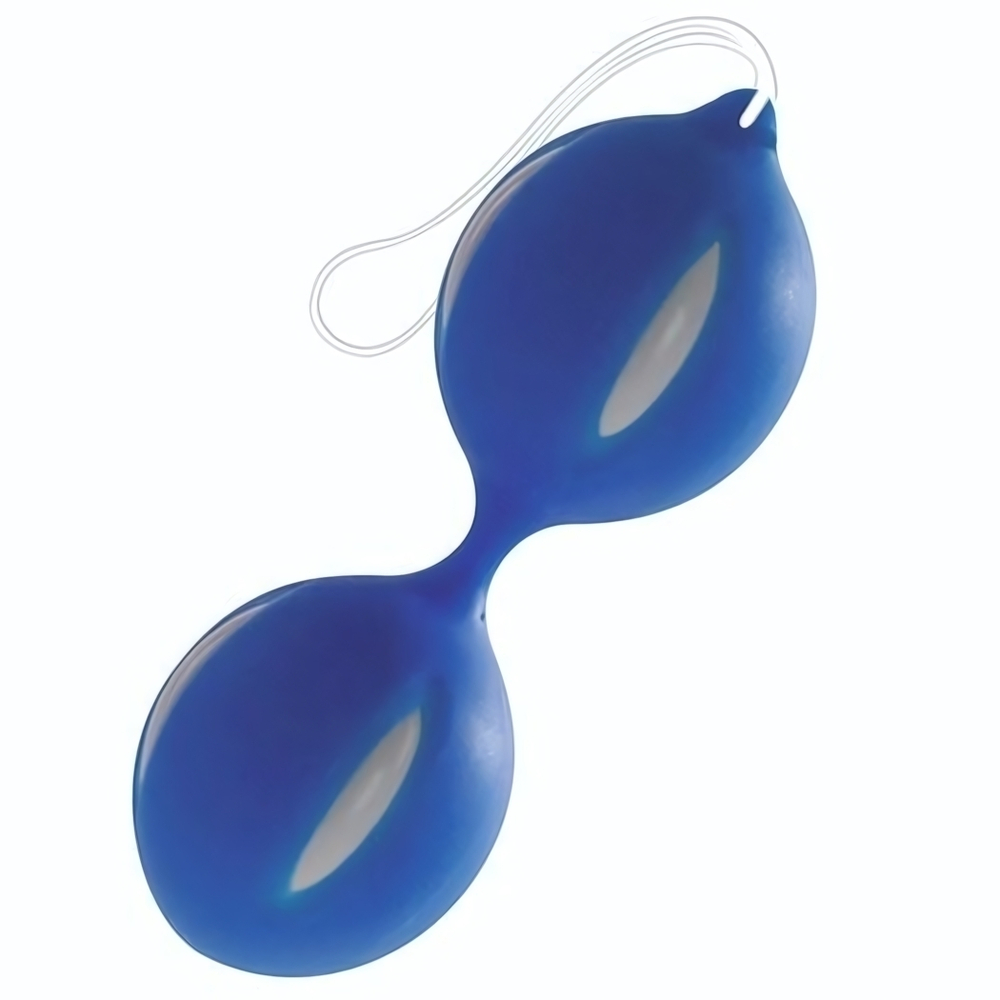 Сине-белые вагинальные шарики (Цвет: синий с белым)