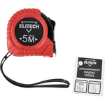 Рулетка ELITECH 5м*19мм обрезиненный корпус   310201