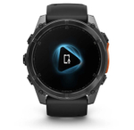 Умные часы Garmin Fenix 8, 51 мм, AMOLED, Slate Gray with black silicone band