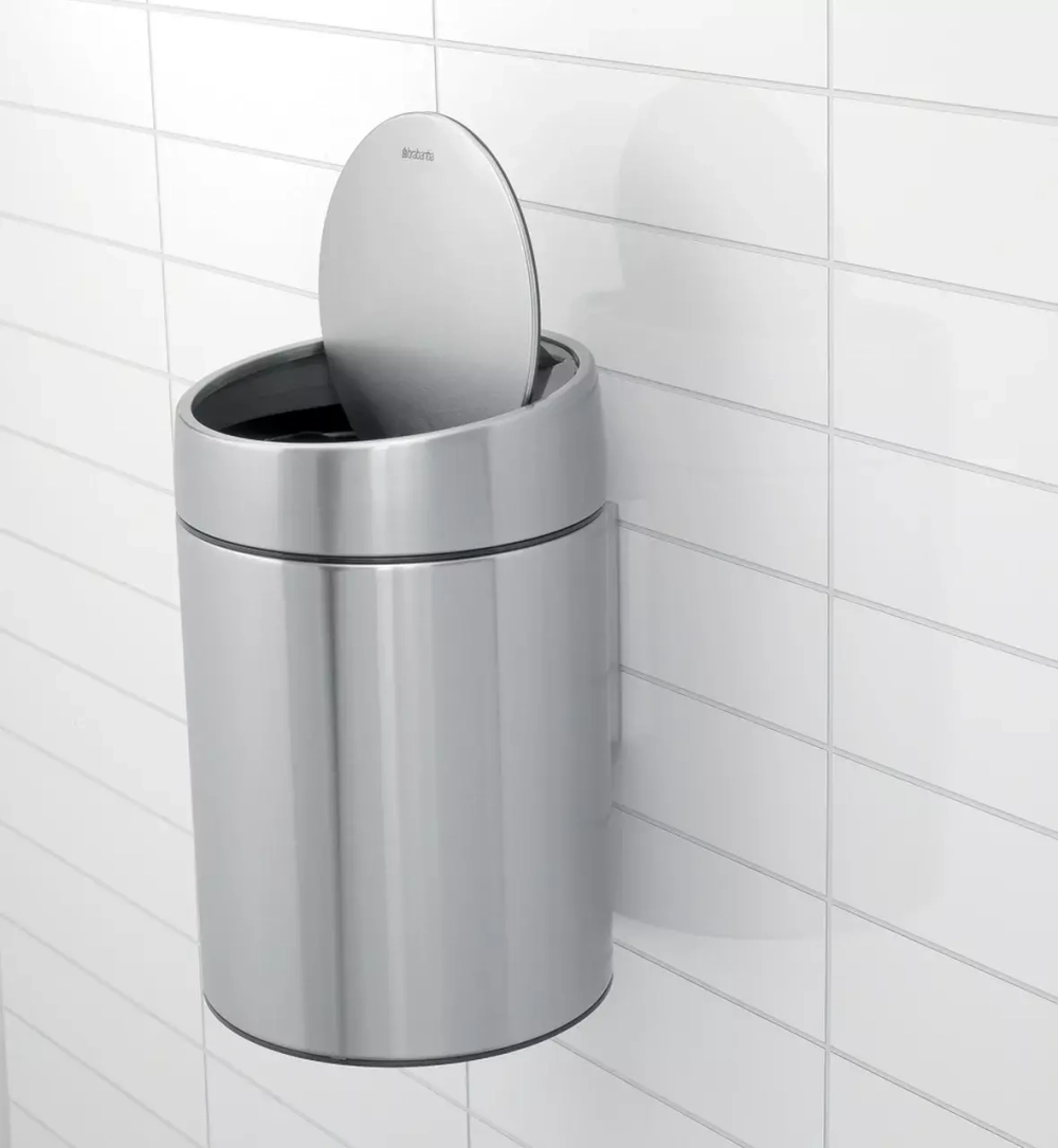 Brabantia - Контейнер для мусора Slide Bin 5л, матовая сталь / артикул   477546  / GTIN 8710755477546