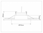 Встраиваемый светильник Ambrella Light TN TN51912