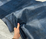 Lizard Mini Jeans (0,8-1,0 мм), цв. синий, натуральная кожа