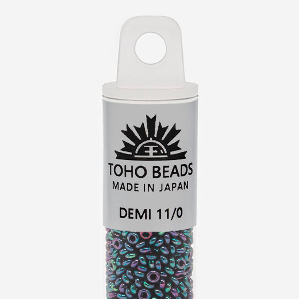 Японский бисер TOHO Demi 11/0 (№505), металлизированный, непрозрачный глянцевый