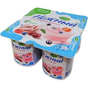 ЙОГУРТ НЕЖНЫЙ ЯГОДНОЕ МОРОЖЕНОЕ 1.2% 100ГР CAMPINA