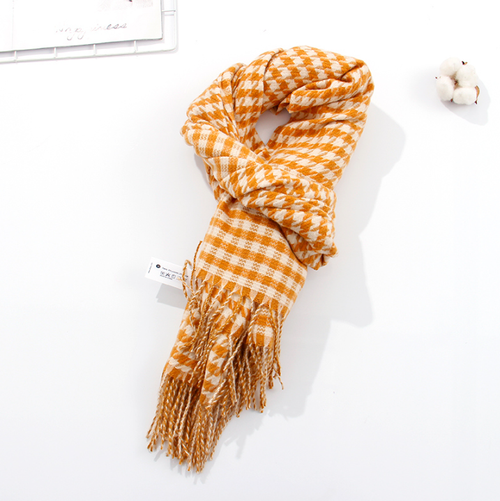 Шарф с принтом "All-match", оранжевый