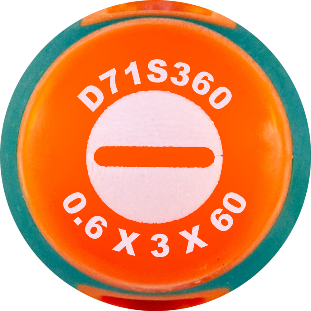 D71S360 Отвертка стержневая шлицевая ANTI-SLIP GRIP, SL3.0х60 мм