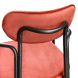 Стул Latitude Ror Round черный/темно-красный