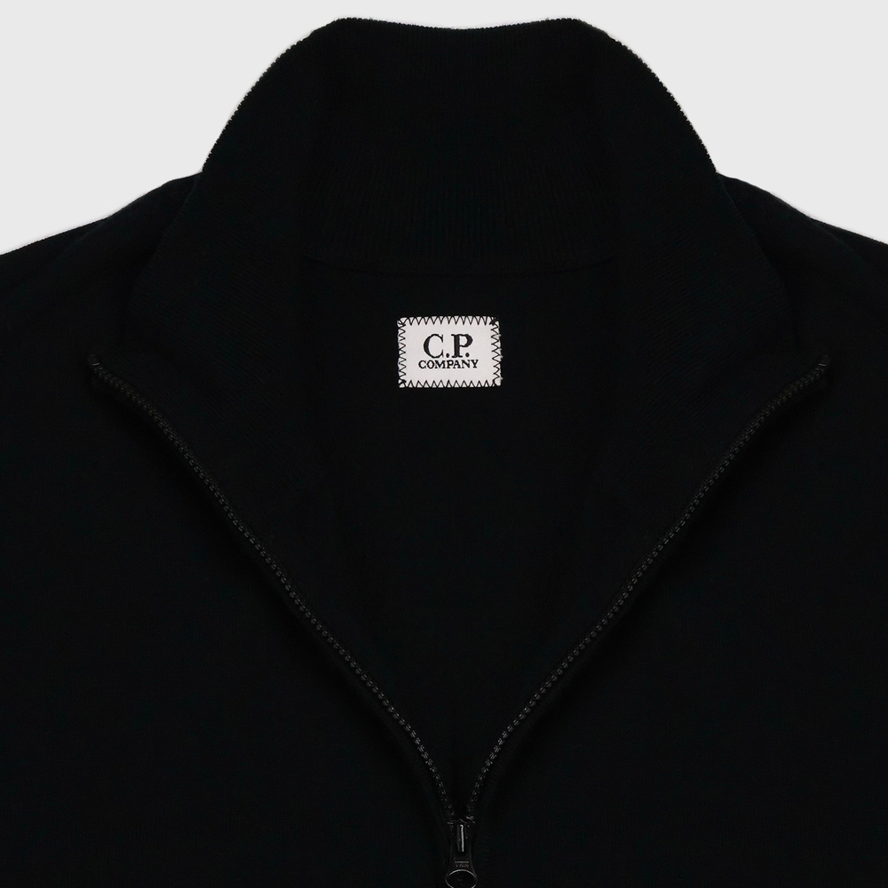 Свитер C.P. Company 1/4 Zip Black