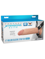 Полый страпон на ремнях Pipedream Hollow Silicone, 15,2 см