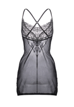 Комбинация Erolanta Lizaveta с бретелями крест-накрест черная 54-56