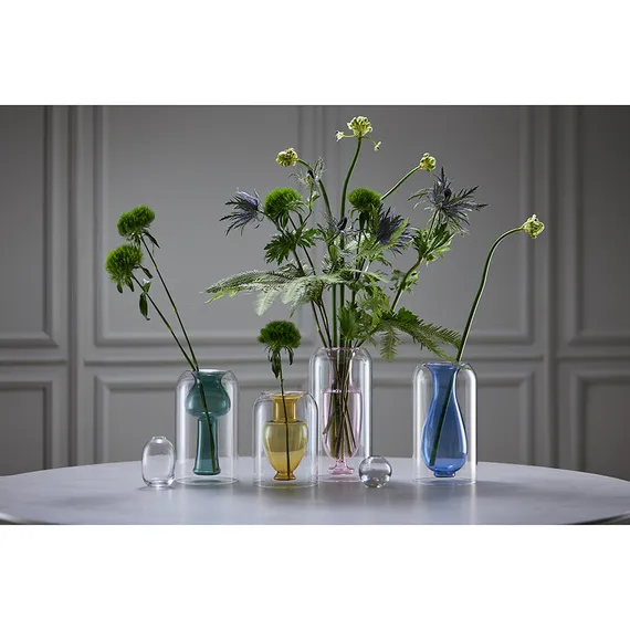 Ваза muse, 22 см, индиго