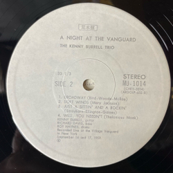 Винтажная виниловая пластинка LP The Kenny Burrell Trio A Night At The Vanguard (Japan 1975) (Promo)
