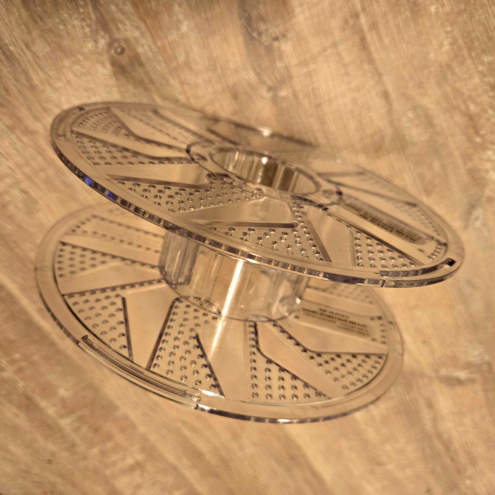 Катушка разборная для провода, проволоки, гирлянды, шнура, веревки. Черная или прозрачная