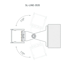Профиль SL-LINE-3535-3000 ANOD (BY) (Arlight, Алюминий) 061362