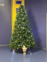 Елка с гирляндой встроенной «Юлия» (Литая хвоя) 185 см / 1,85 м