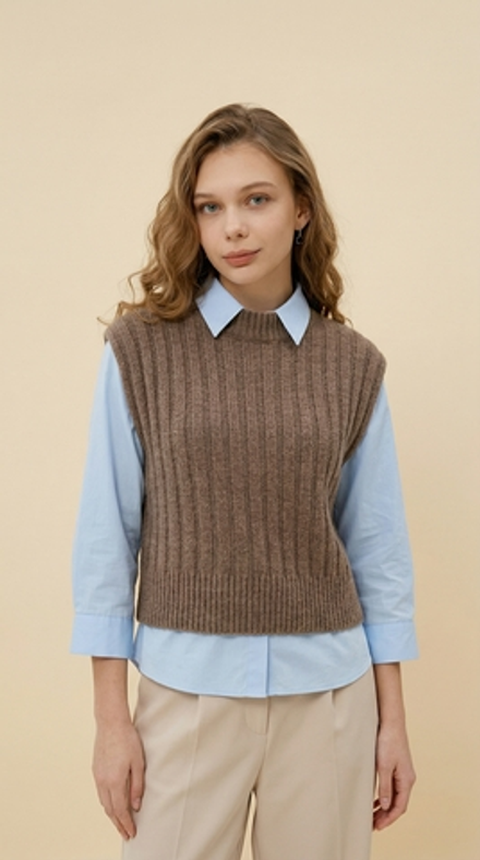 Жилет НК816-29 т. бежевый