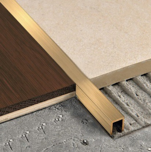 Латунный П-образный профиль ЛП-10х10 2700 мм