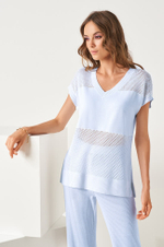 22828 Джемпер женский (жемчужно-голубой)