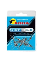 Карабин с вертлюгом для рыбалки SY-3701 №09 (упк. 8 шт.)