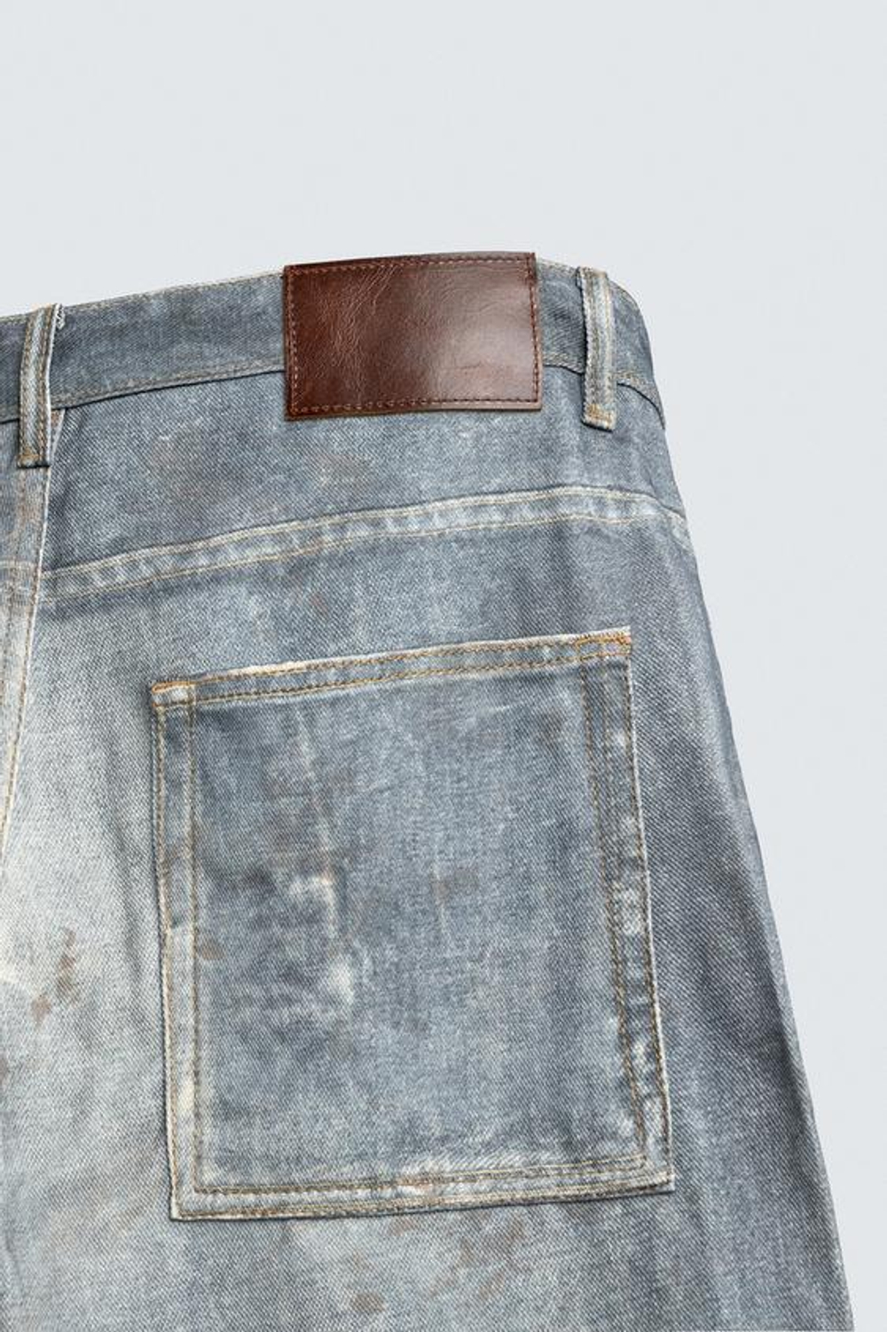 ZARA ДЖИНСЫ BAGGY С ПРИНТОМ, ЯРКО-СИНИЙ