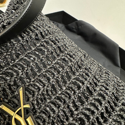 Saint Laurent Oxalis Bag In Raffia