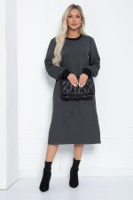 Платье Нирвана (графит) П12416-9 LT Collection