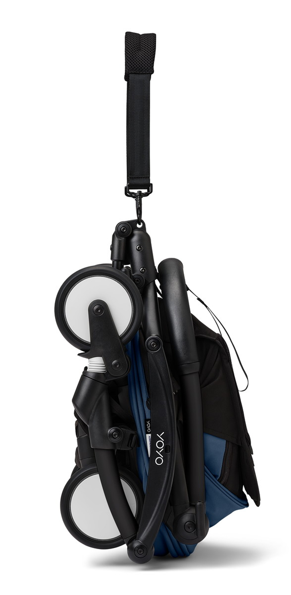 Коляска для новорожденных Stokke YOYO3 Newborn Pack 0+ рама чёрная Black Air France Blue
