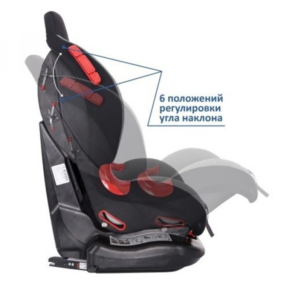 Детское автомоб. кресло Siger "Кокон ISOFIX" серый, 1-7 лет, 9-25 кг, группа 1/2, шт