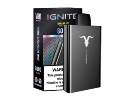 Ignite V80 Banana ice - банан-лёд 8000 затяжек 20мг (2%)